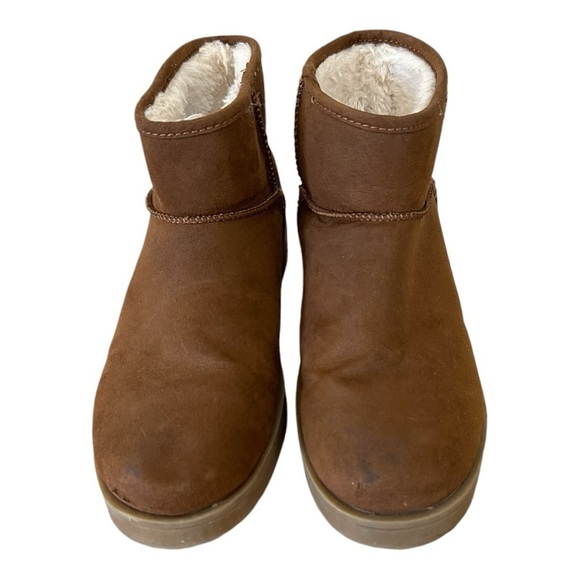 MAKALU Zaira Faux Fur Lined Slip On Ankle Booties - Picture 2 of 8